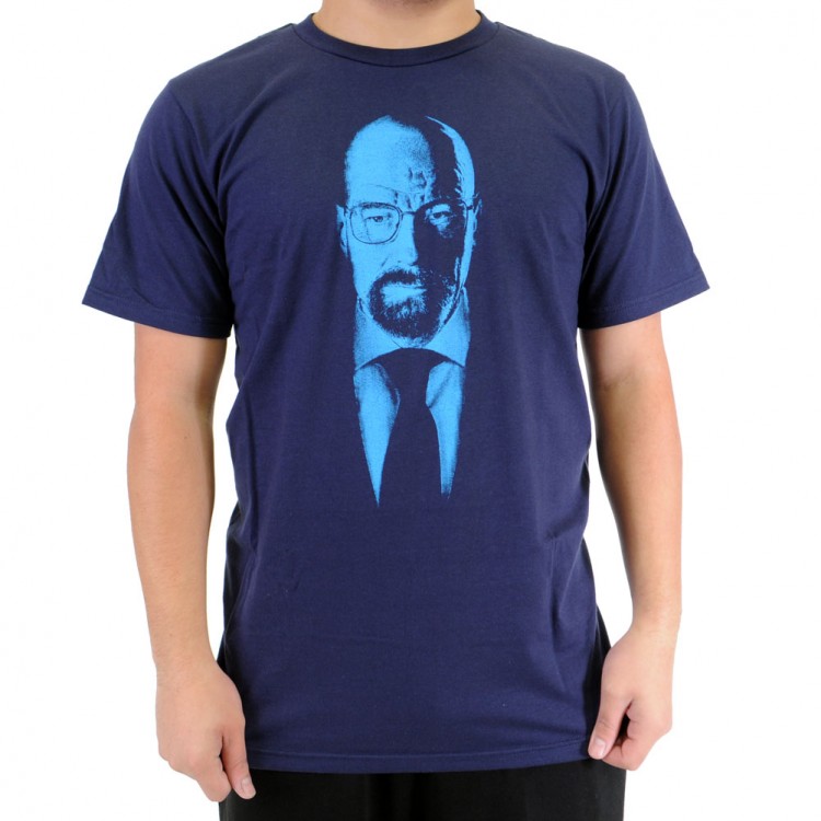 walter white blue shirt